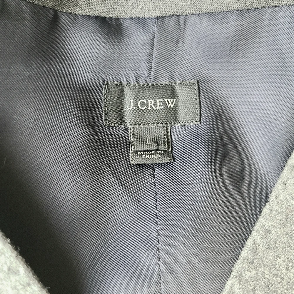 J. Crew Vitale Barberis Canonico Gray Wool Vest